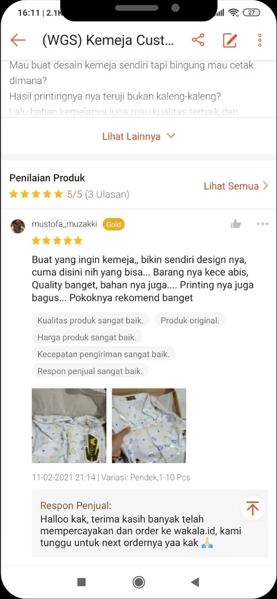 Screenshot Chat WA