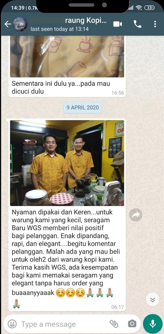 Screenshot Chat WA